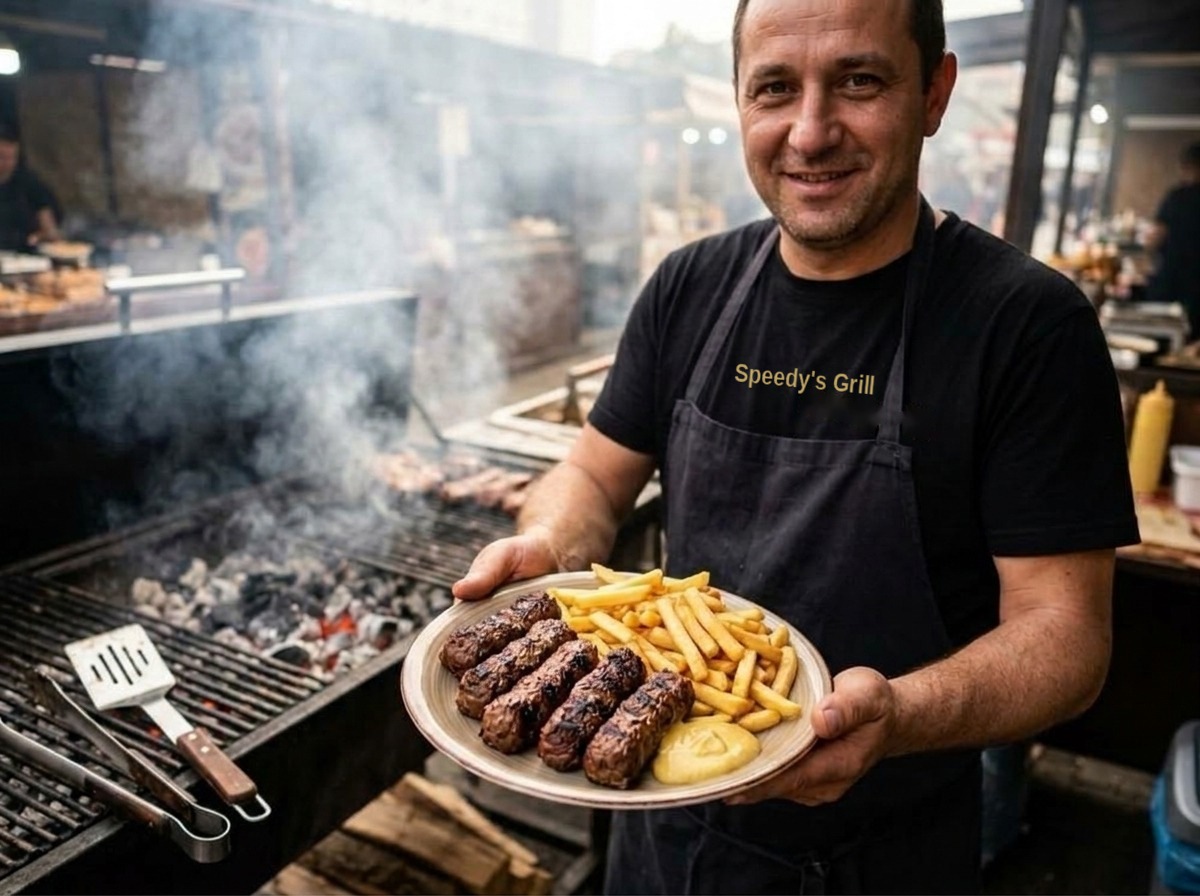 Mici cu cartofi și muștar - Speedy's Grill
